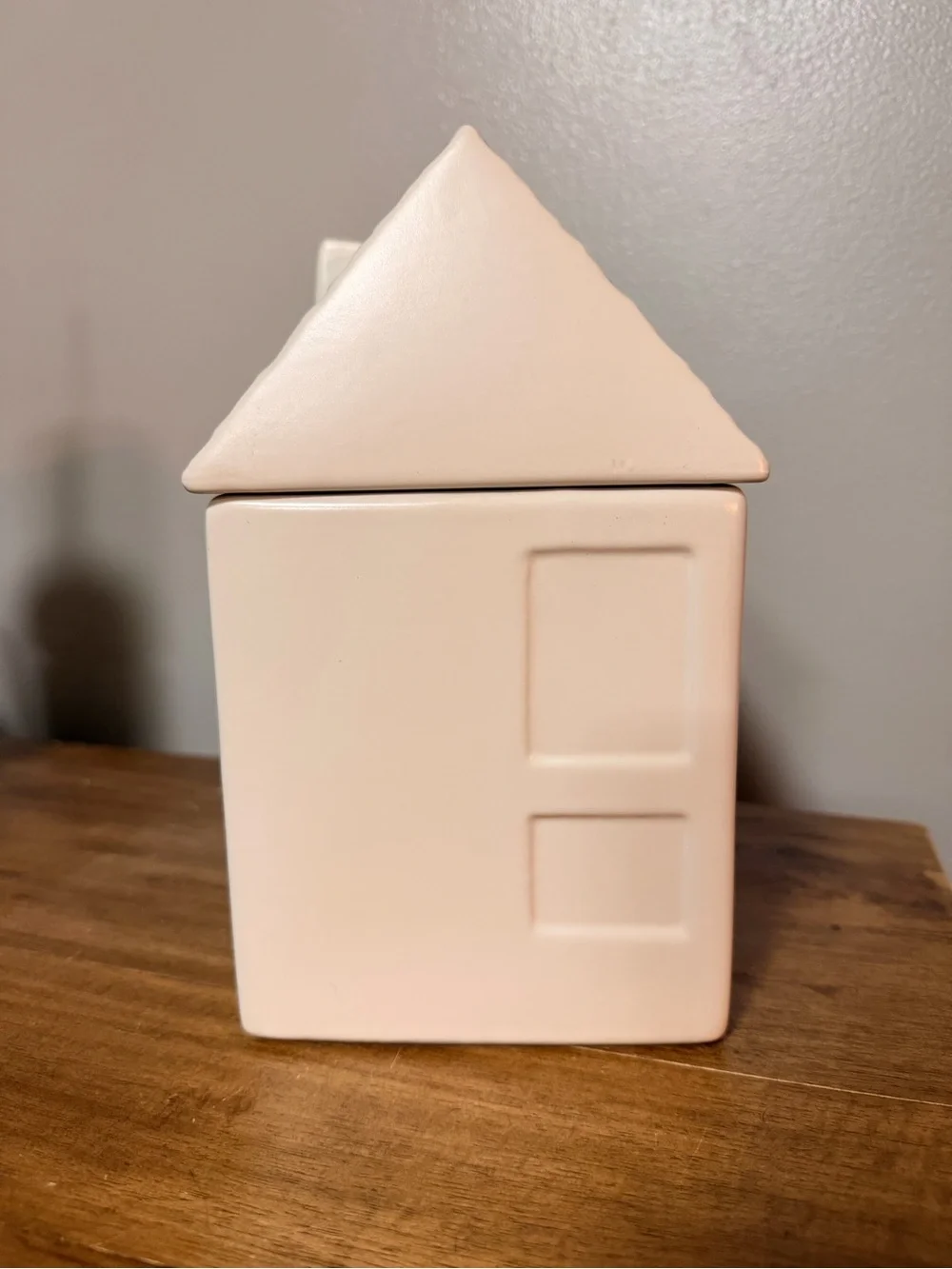 Hearth & Hand Cream Ceramic House Cookie Canister